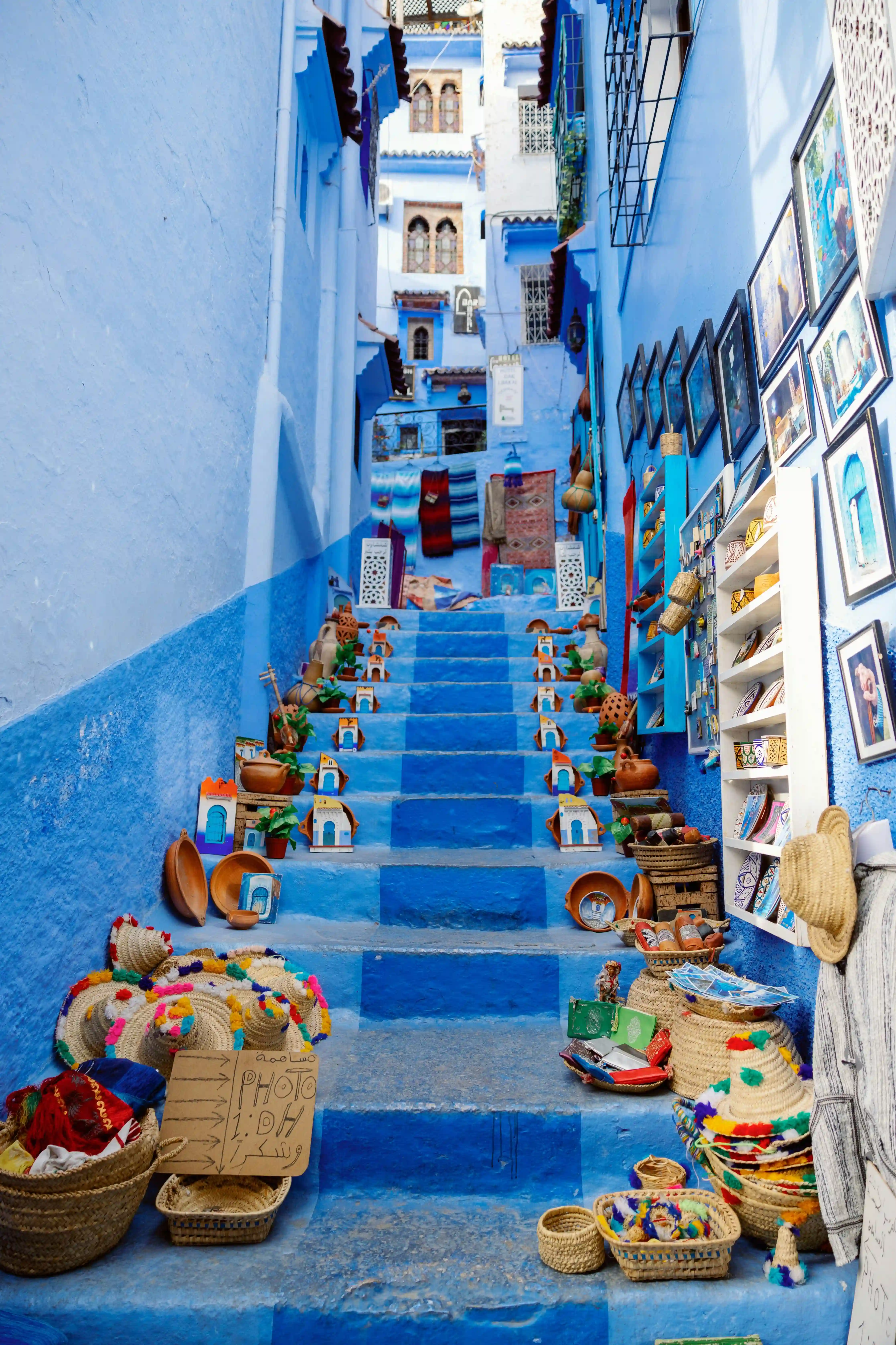 Panoramic view over Chefchaouen and the Rif Mountains
